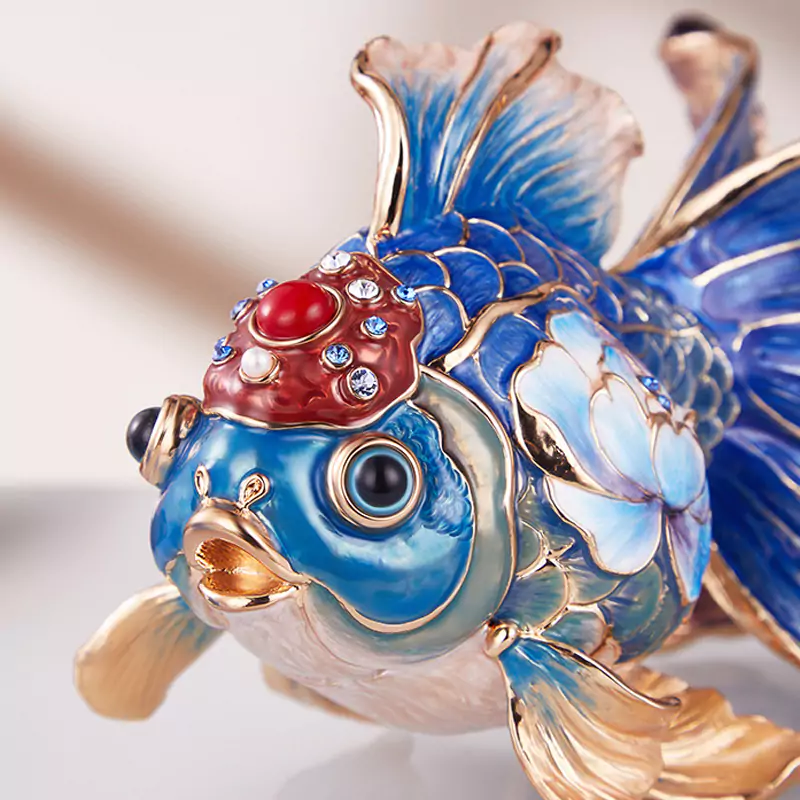 Handcrafted Koi Enamel Ornaments