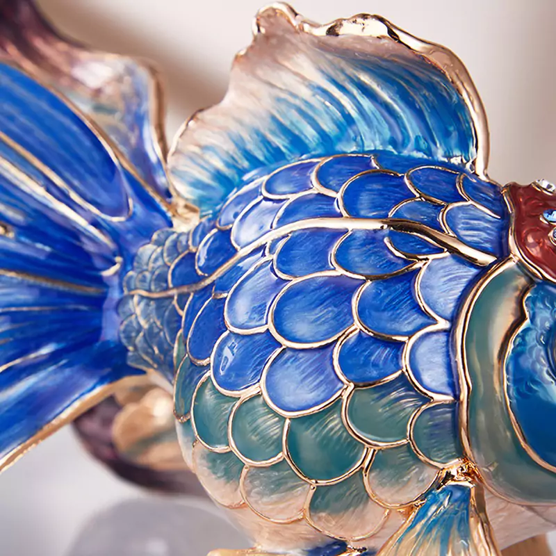 Exquisite Koi Enamel Ornaments